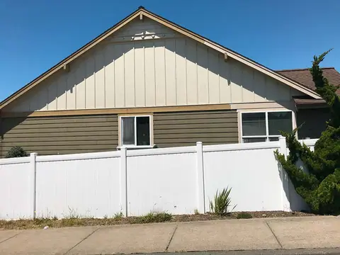 Gable and trim on a clear day