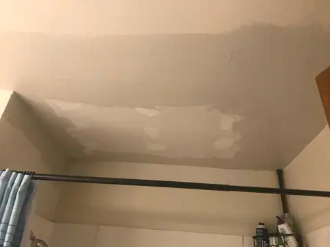 Ceiling patch, ready for paint